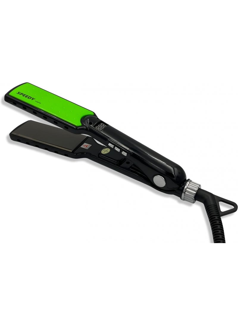 Speedy مكواة شعر مسطحة سريعة من التيتانيوم بسطح عريض SP-14 لعلاج الكيراتين/البروتين 470F - Image 2